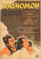 Rashomon, Die Sensation der Weltstädte filmplakát, restaurált, vászonra kasírozva, 84×59 cm