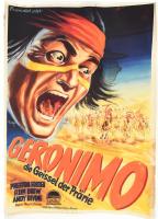 Geronimo die Geissel der Präre, Paramount Pictures filmplakát, restaurált, papírra kasírozva, 84×59 cm