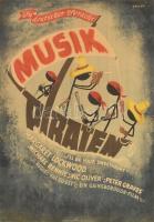 Musik Piraten in deutscher Sprache, Margaret Lockwood, Peter Graves, stb., plakát, restaurált, papírra kasírozva, 84×59 cm