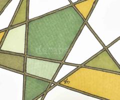 Kun Sarolta (1990-): Nyúl. Vegyes technika, papír, jelzett, felcsavarva, 30x40cm