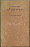 Gr. Széchenyi István: Balatoni gőzhajózás. Bp., 1983, Állami Könyvterjesztő Vállalat. Reprint kiadás. Kiadói kartonált papírkötés.