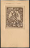 1921 Koronás Madonna 100K sorszámozott Libellus emléklap (1.000 példány készült) használatlan