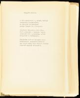 cca 1980-1990 Bánhidi Lajos (1936-2007): Acélrózsa. Versek. Eredeti rajzokkal illusztrált, nyomtatásban meg nem jelent gépirat, feliratozott papírmappában.