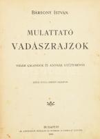 Bársony István: Mulattató vadászrajzok. Vidám kalandok és adomák gyűjteménye. Bp., 1905, Athenaeum, 4+144 p.Szécsi Gyula fekete-fehér szövegközti rajzaival illusztrált. Korabeli átkötött egészvászon-kötés, kopott borítóval, hiányzó szennylappal, foltos, foltos lapokkal, egy-két lapon apró szakadással.