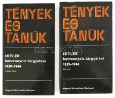 Hitler hatvannyolc tárgyalása 1939-1944. I-II. köt. A bevezető tanulmányt írta, a dokumentumokat válogatta, és a jegyzeteket készítette: Ránki György. Ford.: Soltész Gáspár. Tények és Tanúk. Bp.,1983., Magvető. Kiadói papírkötés