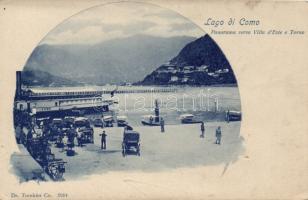 Como Lake with Villa d´Este and the steamship Como (Rb)