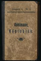 Kohlmann V.: Köbtáblák hengeralaku, metszett és faragott fák. Mérték szerint kiszámítva - - által. Eilenburg, én., Offenhauer K. V. Kiadói kopott félvászon-kötés, hiányzó elülső szennylappal, a hátsó borítón és a hátsó szennylapon bejegyzésekkel, bélyegzéssel.