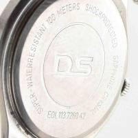 Certina DS karóra, kvarc, dátumkijelzéssel, fém szíjjal, működik