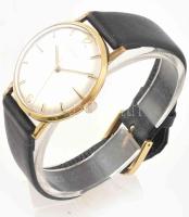 Doxa mechanikus karóra, működik, bőr szíjjal, kis karcokkal,