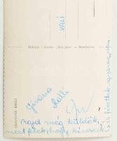 Giovanna Ralli (1935- ) olasz színésznő autográf aláírása őt ábrázoló fotólapon / Autograph signed p...