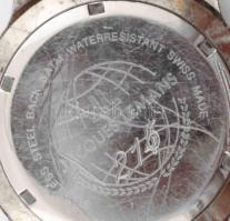 Jacques Lemans karóra, kvarc,fém szíjjal, működik, kopással,