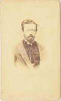 Felicides Sándor, az 1877-es Kossuth-küldöttség tagja, keményhátú fotó Divald Károly eperjesi műterméből, 10,5×6,5 cm