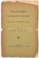 Dr. Gulyás Pál: Északnémet népkönyvtárak. Drezda, Berlin, Charlottenburg, Hamburg. (DEDIKÁLT). Bp., 1908, Athenaeum, 2 sztl. lev.+ 31 p. Első kiadás. Kiadói papírkötés, sérült, kissé hiányos borítóval, pótolt gerinccel, néhány kissé sérült lappal, nagyrészt felvágatlan. A szerző, Gulyás Pál (1881-1963) irodalomtörténész, bibliográfus, könyvtáros, az MTA tagja által Bartoniek Géza (1854-1930) pedagógus, fizikus, az Eötvös József Collegium igazgatója részére DEDIKÁLT példány.