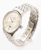 Jacques Lemans karóra, fém szíjjal, kvarc, dátumkijelzéssel, működik, számlap d: 38 mm