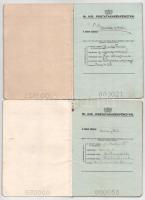 3db-os Postatakarékpénztári betétkönyv tétel , szatmárcsekei és okányi kiállítások, bejegyzésekkel