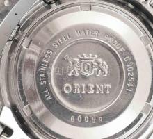 Orient Automatic karóra, fém szíjjal, sérült számlap, karcos, működik