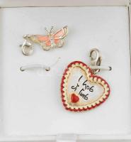 Ezüst(Ag) Thomas Sabo karkötő 2 db charmmal, jelzett, bruttó: 13,4 g