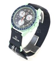 Omega X Swatch - Moonswatch - Mission to Saturn férfi karóra. Újszerű, hordatlan, működik, leírással...