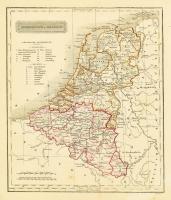 Hollandia és Belgium térképe, &quot;Niederland u[nd] Belgien&quot;, C.Stein sc., 25x20 cm