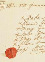 1832 Gyergyószárhegy (Szárhegy, Lăzarea), Erdély, Attestátum (erkölcsi bizonyítvány) Csergő Elek szé...