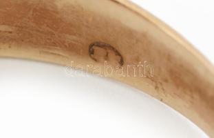 Arany (Au) 14K gyűrű, jelzett, méret: 66, brutó: 4,75 g