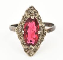 Antik Ezüst(Ag) gyűrű, jelzett, méret: 47, bruttó: 1,5 g