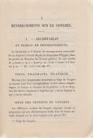 Congres International de Géographie (Le Caire 1925): Livret du congressiste.

[Kairó] Le Caire, 19...