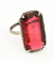 Antik ezüst(Ag) gyűrű, jelzett, méret: 54, bruttó: 3,6 g