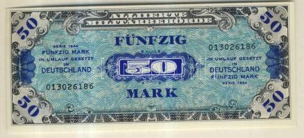 Németország szövetségi megszállás alatt 1944. 50M USA-nyomat kilencjegyű sorszámmal T:I