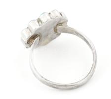 Zuni ezüst(Ag) gyűrű, jelzés nélkül, méret: 52, bruttó: 2,5 g