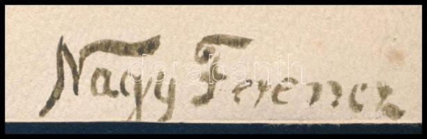 Nagy Ferenc (1892-1970): Gyerekek. Akvarell, papír, jelezve jobbra lent, 31,5×21 cm