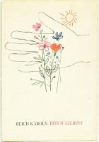 Reich Károly: Hitem szerint. Bp., 1977, Képzőművészeti Alap Kiadóvállalata. Kiadói kartonált papírkötés, kiadói szakadt papír védőborítóval.
