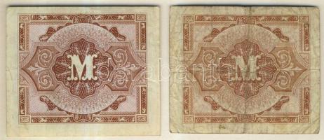 Németország szövetségi megszállás alatt 1944. 5M (2x) USA-nyomat kilencjegyű sorszámmal T:II,III