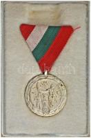 1951. Anyasági Érdemrend II. fokozat ezüstözött bronz kitüntetés eredeti mellszalagon, eredeti Rákosi-címeres tokban T:XF,VF patina NMK 544