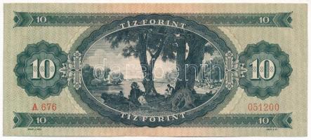1957. 10Ft "A 676 051200" T:F szép papír Adamo F4