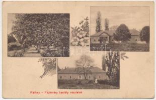 1915 Ismeretlen település, Rátkay-Fejérváry kastély részletei. Floral (EK) + "K.u.K. Feldhaubitzmunitionskolonne Nr. 2/31"