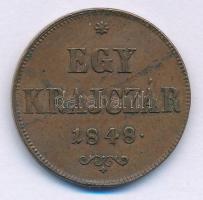 1848. 1kr Cu T:XF patina, lapkahiba, ph Adamo B1