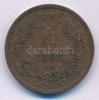 1868KB 4kr Cu T:XF patina Adamo M7.1