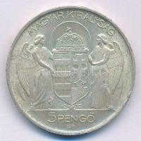 1939. 5P Ag "Horthy balra" T:XF patina, ph
Adamo P8.2