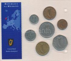 Írország 1970-1998. 1p-1P (7xklf) "Európa utolsó pénzei" vákuumcsomagolt forgalmi összeáll...