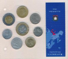 Olaszország 1953-1997. 5L-1000L (8xklf) "Európa utolsó pénzei" vákuumcsomagolt forgalmi ös...