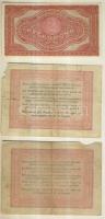 1848. 5Ft "Kossuth bankó" (3x) 2klf színvariáns T:III/IV + 1920. 2K T:I