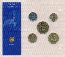 Észtország 1992-2003. 10s-5K (5xklf, benne: 1994. 5K Cu-Al-Zn "75 éves az Észt Nemzeti Bank&quo...