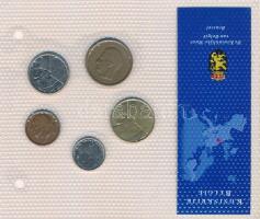 Belgium 1967-1991. 50c-50Fr (5xklf) "Európa utolsó pénzei" vákuumcsomagolt forgalmi összeá...