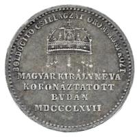 Osztrák-Magyar Monarchia / Bécs 1867A Koronázási Ag zseton Erzsébet királyné budai koronázására &quo...