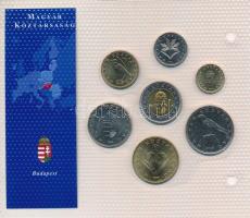 1995-2003. 1Ft-100Ft (7xklf) "Európa utolsó pénzei" vákuumcsomagolt forgalmi összeállítás ...