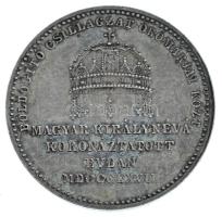 Osztrák-Magyar Monarchia / Bécs 1867A Koronázási Ag zseton Erzsébet királyné budai koronázására &quo...