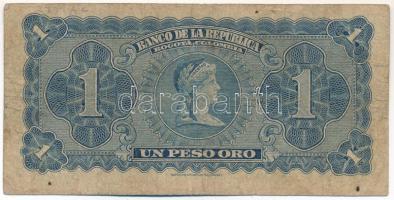 Kolumbia 1953. 1P T:VG folt
Colombia 1953. 1 Peso Oro C:VG spot
Krause P#398