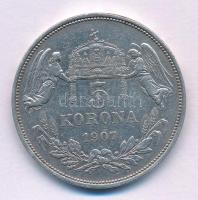 1907KB 5K Ag "Ferenc József" T:XF,VF kis ph.
Adamo K7