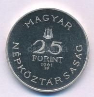 1961. 25Ft Ag "Bartók Béla" T:AU (eredetileg P) 
Adamo EM12